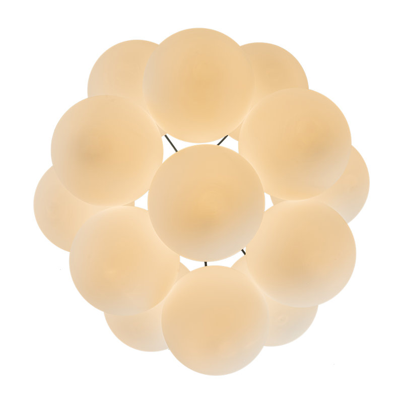 Mercer41 13 - Light Glass Bubble Cluster Chandelier Mercer41 13 - Light Glass Bubble Cluster Chandelier